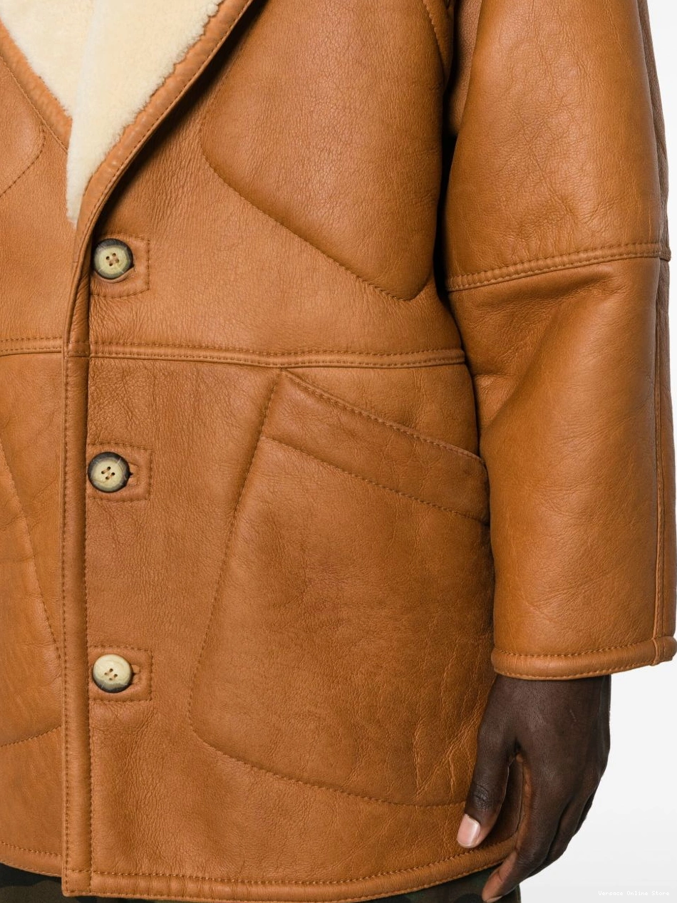 Affordable coat single-breasted Women 1980s Versace 0406
